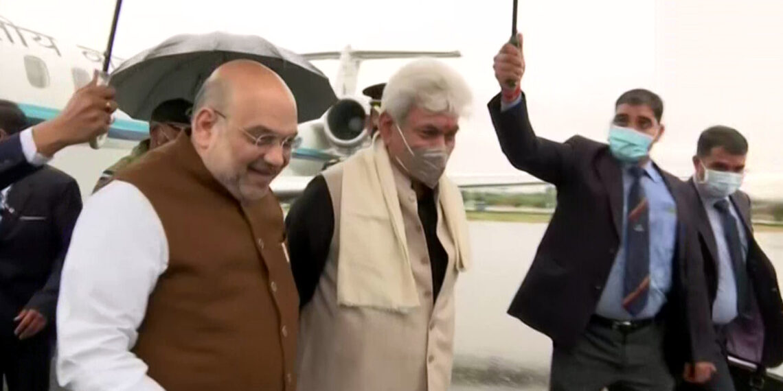 Amit Shah arrives in Srinagar, security issues on agenda