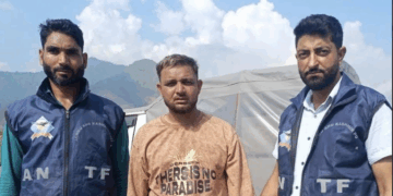 ANTF Kashmir Arrests Punjab-Based Drug Peddler, Recovers Heroin at Lasjan, Nowgam
