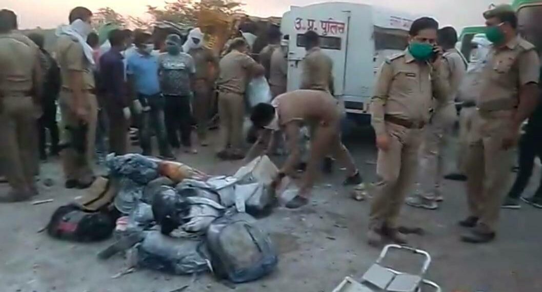 24 migrants killed, many injured after two trucks collide in UP
