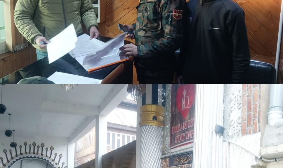 J&K Police Takes Action Against Unregistered Homestays, Guest Houses & Hotels In Srinagar
