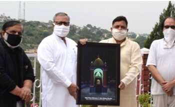 Advisor Khan releases LED Glow of Mata Kheer Bhawani on Jyeshtha Ashtami