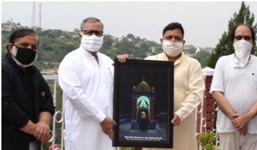 Advisor Khan releases LED Glow of Mata Kheer Bhawani on Jyeshtha Ashtami