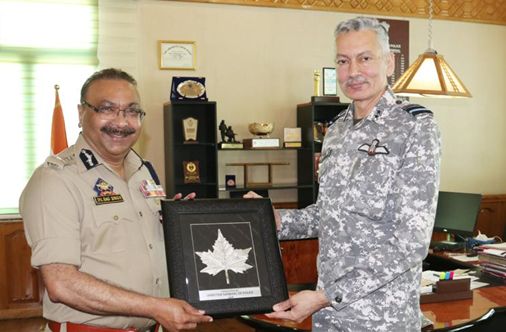 Air Vice Marshal calls on DGP Dilbagh