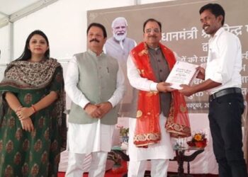 Ajay Bhat, MoS Defence hands over appointments letters to newly inducted recruits at Northern Railways Udhampur