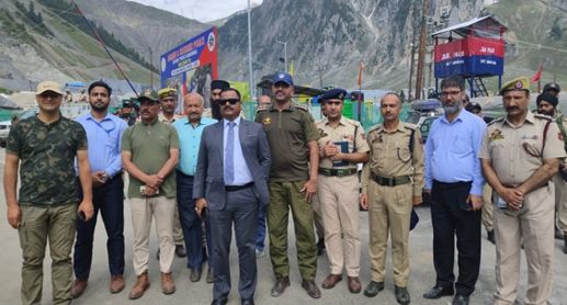 Dir F&ES visits Baltal, takes stock of safety arrangements for ongoing Amarnath Yatra