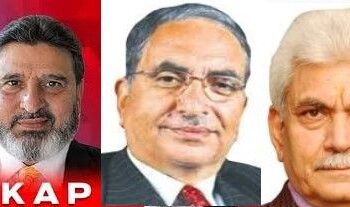 Altaf Bukhari, Ghulam Hassan Mir call on LG Sinha at Raj Bhavan to take up the issue of detainees