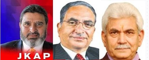 Altaf Bukhari, Ghulam Hassan Mir call on LG Sinha at Raj Bhavan to take up the issue of detainees