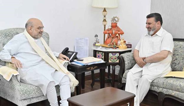 Altaf Bukhari urges HM Amit Shah to hold Assembly polls in J&K, release prominent religious leaders