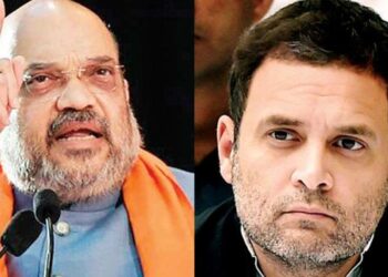 HM Amit Shah attacks Cong over alliance with NC for J&K Assembly polls