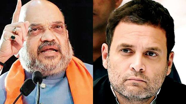 HM Amit Shah attacks Cong over alliance with NC for J&K Assembly polls