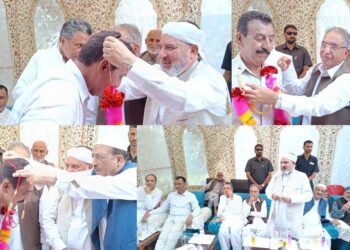 S N D Andrabi joins J&K Apni Party in presence of party stalwarts at Kreeri