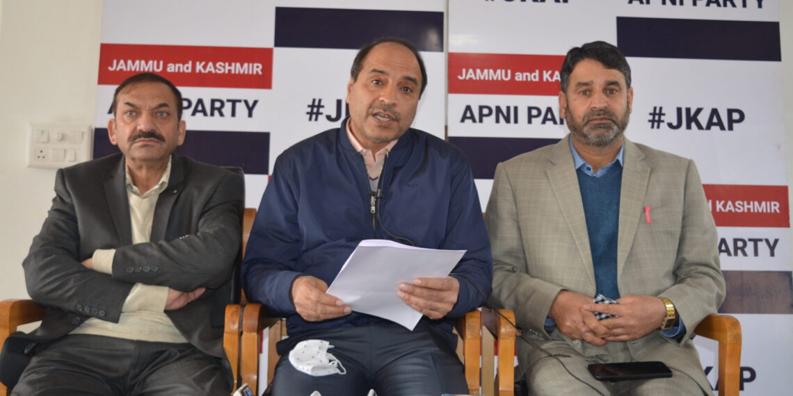 Apni Party to hold protests against geology & mining policy, demands it’s immediate roll back