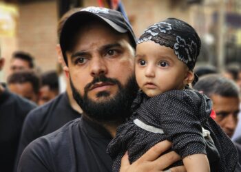 Muharram procession at Chinkral Mohalla Habba Kadal in Srinagar