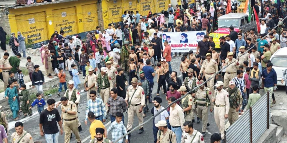 Ashura procession held at Chanderkote, Ramban