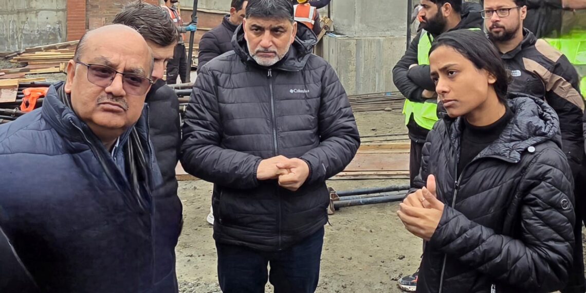 CEO, JKERA inspects progress on construction of new Infertility,Oncology Block at Lal Ded Hospital