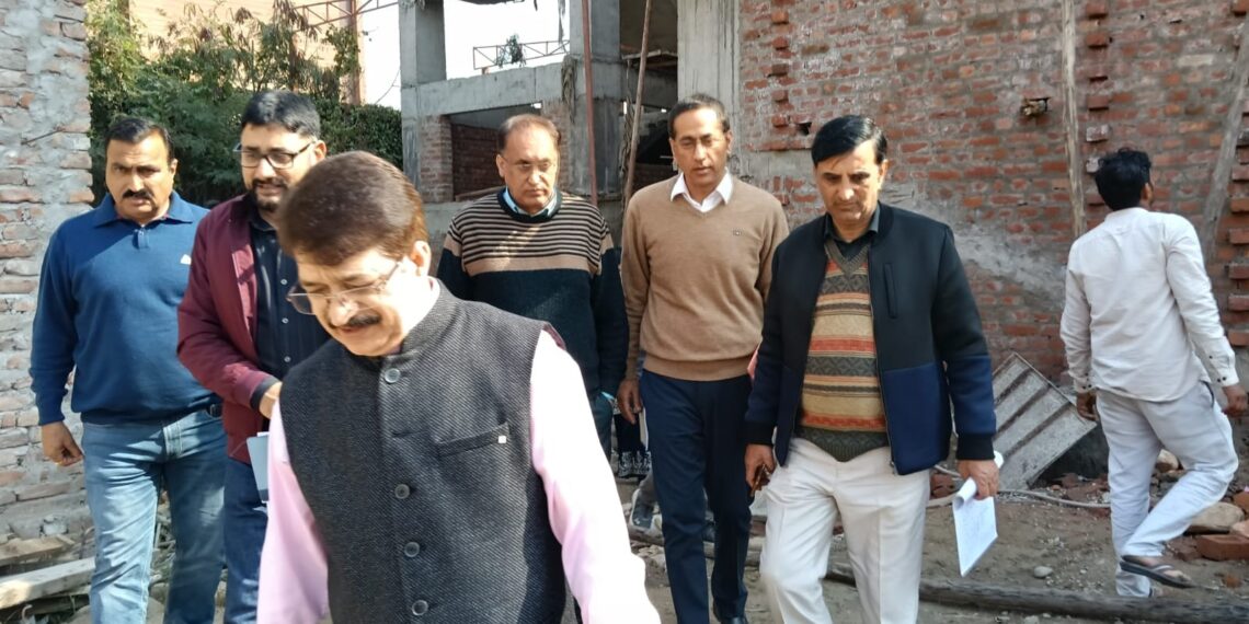 Commissioner STD reviews construction of Office-cum-Residential Complex at Jammu