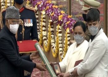 R-Day: President Kovind posthumously awards Ashok Chakra to J&K Police ASI Babu Ram