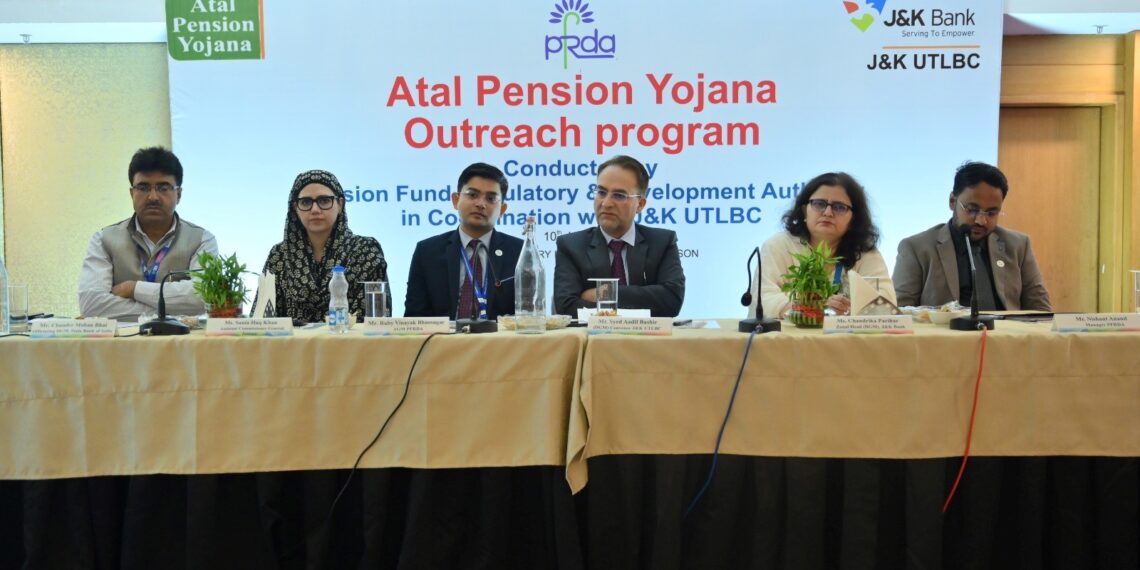J&K UTLBC, PFRDA Hold APY Outreach Proge to Boost Pension Coverage in Jammu