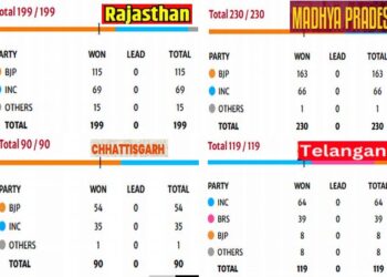 Assembly polls final party position