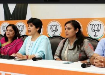 NC-Cong used women only as vote bank Says BJP’s Rajni Sethi at a presser in Jammu