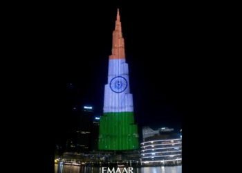 Dubai’s Burj Khalifa Lit Up In Colours Of Indian Flag, Welcomes PM Modi With Dazzling Light Show