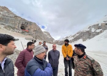 CEO SASB conducts extensive tour of Baltal Axis for Amarnath Yatra