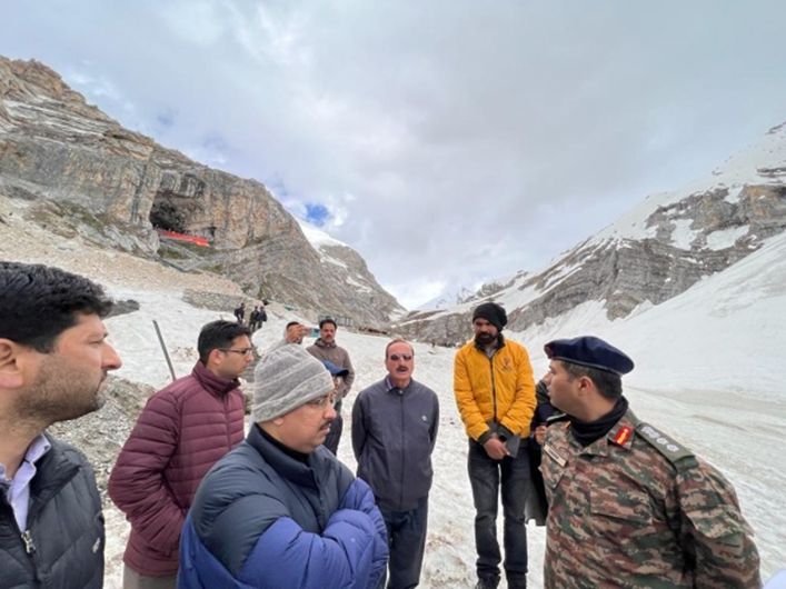 CEO SASB conducts extensive tour of Baltal Axis for Amarnath Yatra