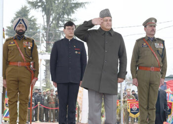 Javid Dar Unfurls Tricolour, B’la Celebrates 77th Republic Day with Grandeur   