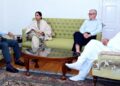 Bihar Governor Syed Ata Hasnain meets CM Omar in Srinagar