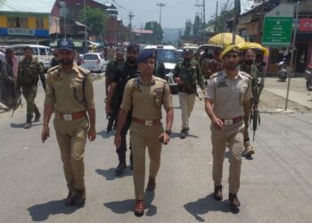 SSP Bla conducts foot patrolling in Town