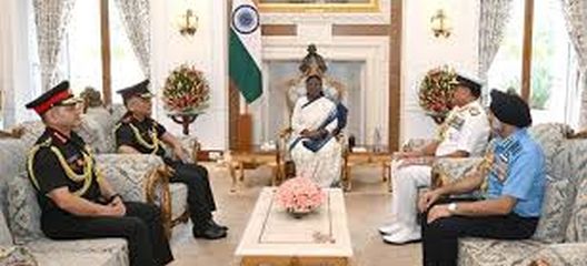 Prez Murmu Lauds Bravery, Dedication Of Armed Forces