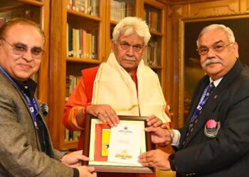 CEO JKCA Brig Anil Gupta Calls On LG Sinha