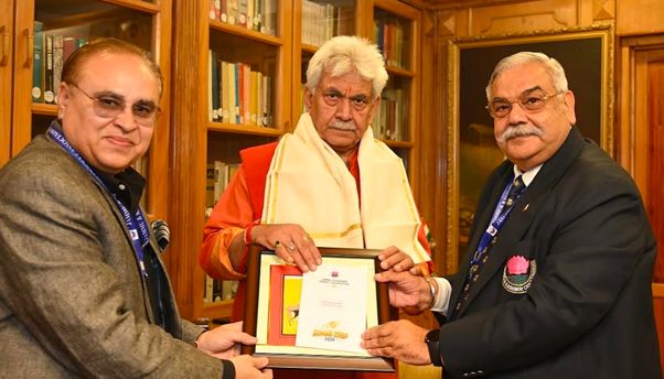 CEO JKCA Brig Anil Gupta Calls On LG Sinha
