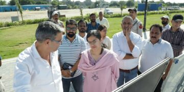 CEO JSCL inspects Tawi Riverfront, PM e-bus seva depot, Tawi Wonderland