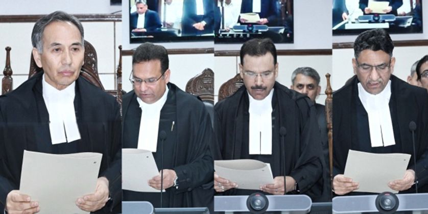 J&K CJ administers oath of office to Adll. Judges as Judges