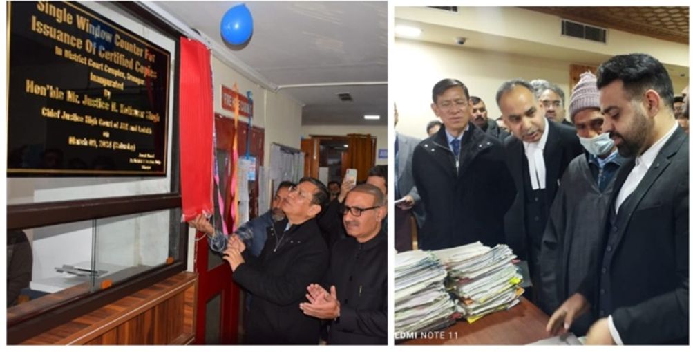 J&K CJ inaugurates in Srinagar first National Lok Adalat, E-seva kendras, Single Window System for Certified Copies