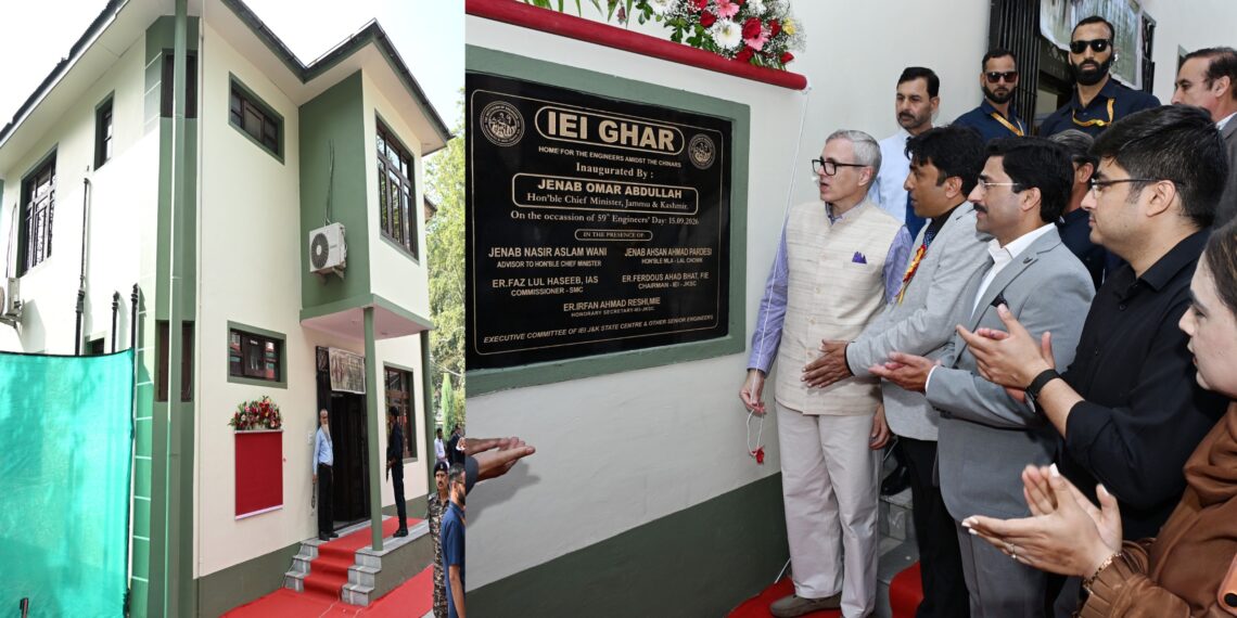 CM Omar Abdullah inaugurates IEI guest house ‘IEI GHAR’ at Church Lane, Sonwar