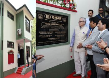 CM Omar Abdullah inaugurates IEI guest house ‘IEI GHAR’ at Church Lane, Sonwar