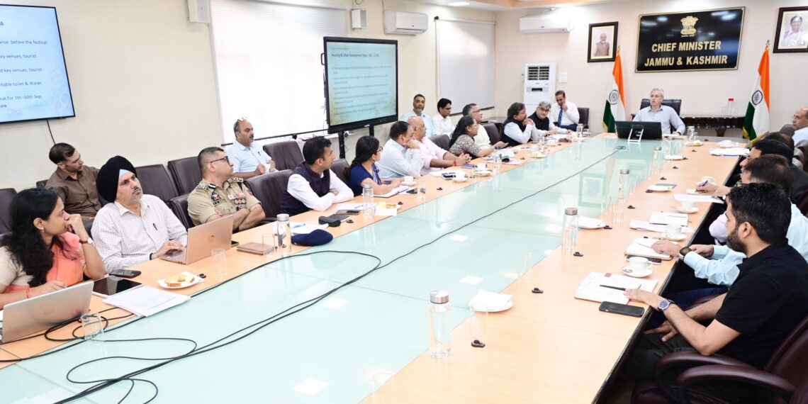CM Omar Abdullah reviews final preparations for the inaugural International Film Festival of J&K