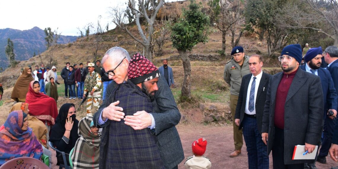 CM Omar Visits Grieving Badhaal Families, Promises Justice, Support
