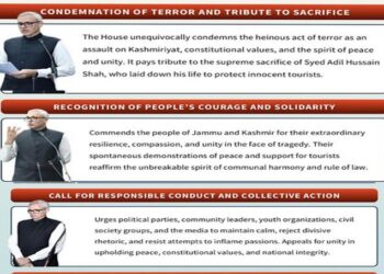 CM Omar Defines Unity For National Security With Morality In J&K Assembly