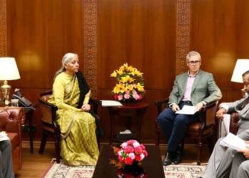 CM Omar meets Union Finance Minister, seeks stronger developmental support for J&K