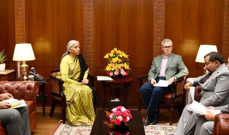 CM Omar meets Union Finance Minister, seeks stronger developmental support for J&K