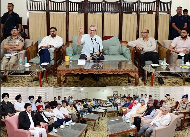 CM Omar Holds Interaction With Civil Society Members In Jammu