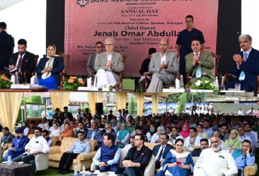 CM Omar addresses Annual Day Function at SKIMS Medical College Bemina