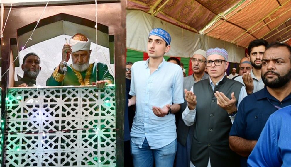 CM Omar offers Friday Prayers at Hazratbal Shrine on Milad-un-Nabi (SAW) following