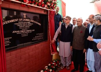 CM Omar inaugurates 368 residential units for government employees at Sempora, Pampore