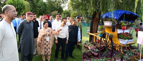 CM Omar inaugurates Srinagar’s first ‘Waste to Wonder’ Flower Garden