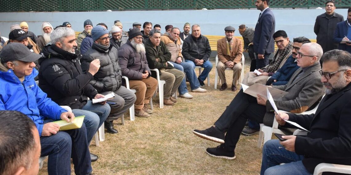 CM Omar listens grievances in interaction with delegations, individuals at Raabita Public Outreach Office in Srinagar