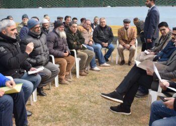 CM Omar listens grievances in interaction with delegations, individuals at Raabita Public Outreach Office in Srinagar
